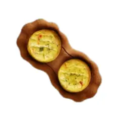 Egg White Bites with Three Cheese & Red Pepper